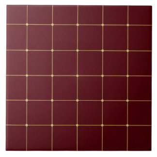 Tiefes Weinrot Linear Luxe Fliese