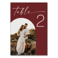 Tiefes Weinrotes Hochzeits- | Moderne elegante Tor