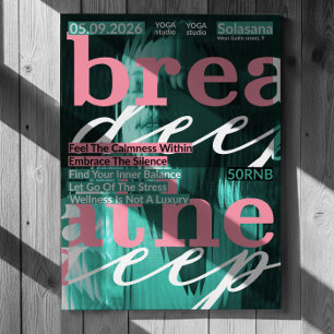 Tiefes Yoga-Poster - Wellness & Bewahrung Poster