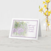 TIEFESTES BEILEID - LILLACS - BRUDER KARTE (Gelbe Blume)