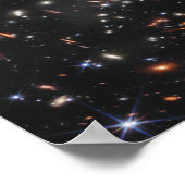 Tieffeld James Webb Telescope Poster (Ecke)