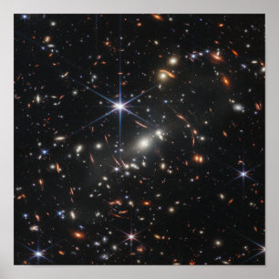 Tieffeld James Webb Telescope Poster