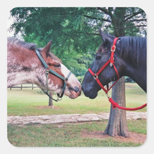 Tiefgangskleber Quadratischer Aufkleber (Vorderseite)