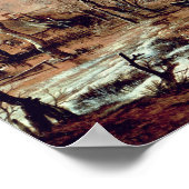 Tiefgefrorene Canal Scene Poster (Ecke)