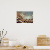 Tiefgefrorene Canal Scene Poster (Küche)