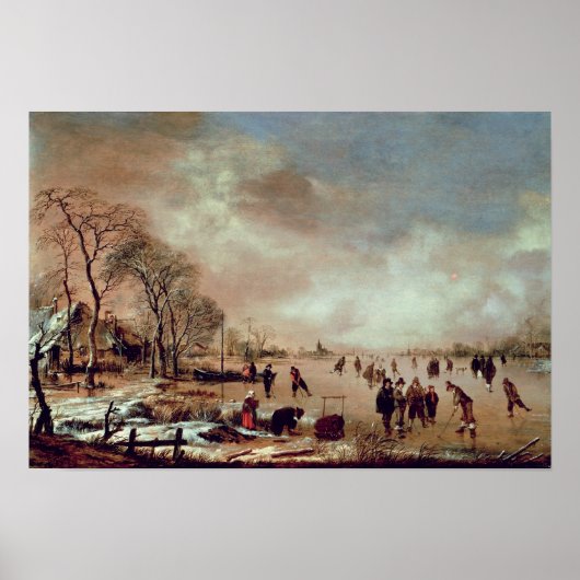 Tiefgefrorene Canal Scene Poster (Vorne)