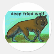 Tiefgefrorener Wolf-Aufkleber