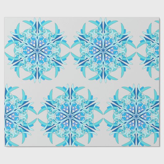 Tiefgefrorenes Drehung™ Wrapping Paper Geschenkpapier (Flach)