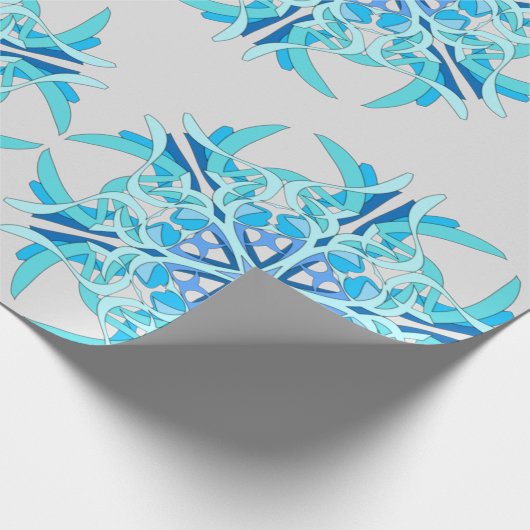 Tiefgefrorenes Drehung™ Wrapping Paper Geschenkpapier (Ecke)