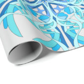 Tiefgefrorenes Drehung™ Wrapping Paper Geschenkpapier (Rolleneckpunkt)