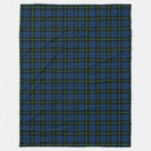 tiefgrün-grün karierter schwarzer Streifen Tartan Fleecedecke (Vorderseite)