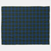 tiefgrün-grün karierter schwarzer Streifen Tartan Fleecedecke (Vorderseite (Horizontal))