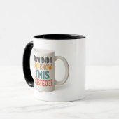 Tiefgründige Gedanken - Kaffeetasse (Vorderseite Links)