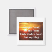 Tiefgründiger Kühlschrankmagnet - nicht gefunden (Vorderseite/Rückseite)