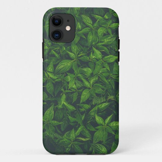 Tiefgrüne Blätter Case-Mate iPhone Hülle (Rückseite)