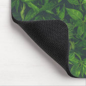 Tiefgrüne Blätter Mousepad (Ecke)