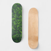 Tiefgrüne Blätter Skateboard (Vorderseite)