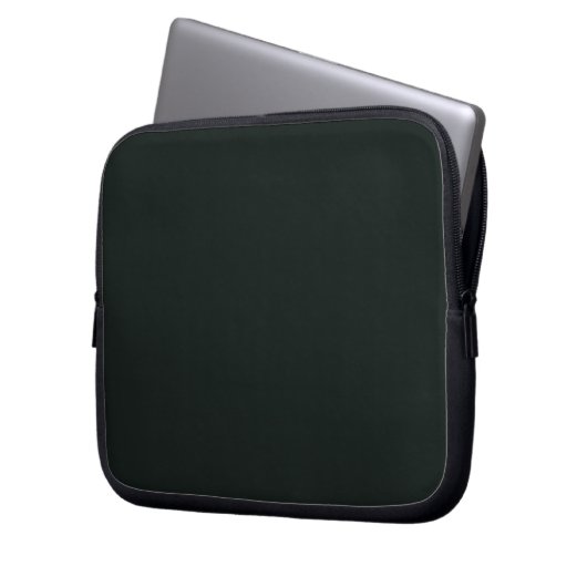 Tiefgrüne feste einfarbige Farbe Laptopschutzhülle (Vorderseite Links)
