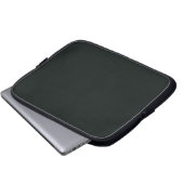Tiefgrüne feste einfarbige Farbe Laptopschutzhülle (Vorne Knopf)