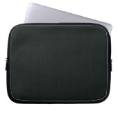 Tiefgrüne feste einfarbige Farbe Laptopschutzhülle (Vorderseite)