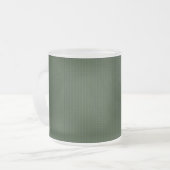 Tiefgrüne gemusterte Kaffee-Tasse Mattglastasse (Vorderseite Links)