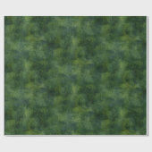 Tiefgrüne rustikale Beschaffenheit Geschenkpapier (Flach)