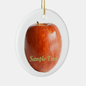 Tiefgrüner Red Apple Keramik Ornament (Rechts)