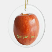 Tiefgrüner Red Apple Keramik Ornament (Links)