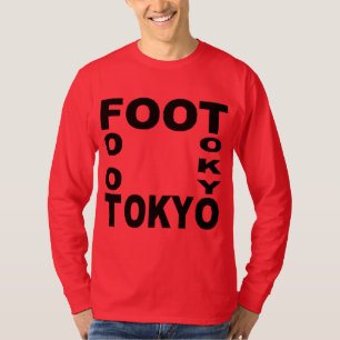 Tiefgrünes, grünes T-Shirt FOOT TOKIO