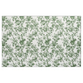 Tiefgrünes Rosen-Toile-Muster Stoff (Fat Quarter (45,7 x 55,9 cm))