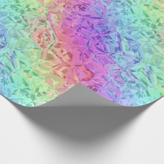 Tiefkühlkristall: Packpapier (Ecke)