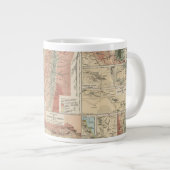 Tieflander-Atlas-Karte Jumbo-Tasse (Vorderseite Rechts)