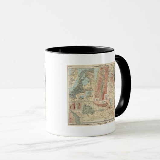 Tieflander-Atlas-Karte Tasse (VorderseiteRechts)