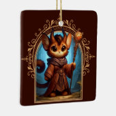 Tiefling Feline Fantasy Adventure Keramikornament (Rechts)