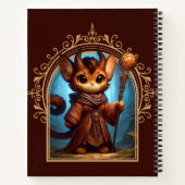 Tiefling Feline Fantasy Adventure Notizblock (Rückseite)