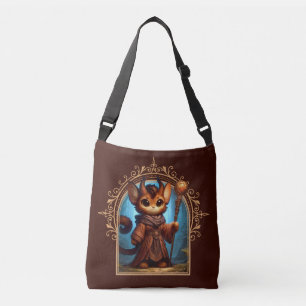 Tiefling Feline Fantasy Adventure Tragetaschen Mit Langen Trägern