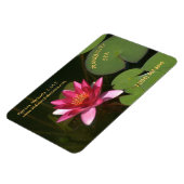 TIEFPINK WASSERLILY MAGNET (Linke Seite)