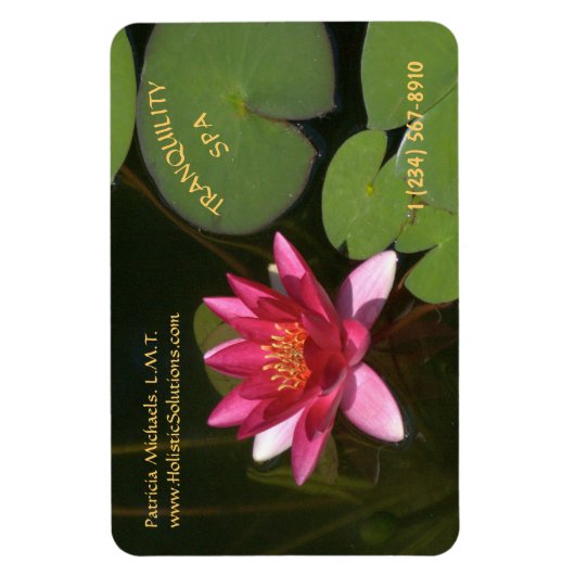 TIEFPINK WASSERLILY MAGNET (Vertikal)