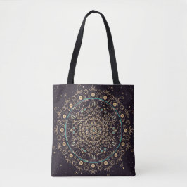 Tiefpurpurne Himmel-Mandala-Tasche Tasche