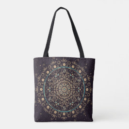 Tiefpurpurne Himmel-Mandala-Tasche Tasche