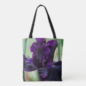 Tiefpurpurne Iris-Tasche sieht wie Samt aus Tasche (Rückseite)