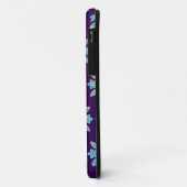 Tiefpurpurner hawaiischer Steppdecken-Muster-Fall Case-Mate iPhone Hülle (Hinten/Links)