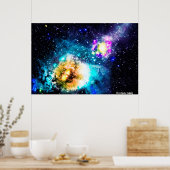 Tiefraumgalaxie Poster (Küche)