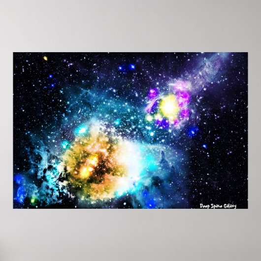 Tiefraumgalaxie Poster (Vorne)
