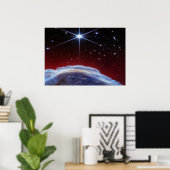 Tiefraumnebel und Sternenburst Kosmos Poster (Heimbüro)