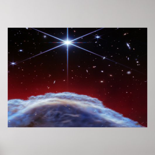 Tiefraumnebel und Sternenburst Kosmos Poster (Vorne)