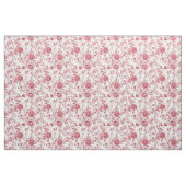Tiefrosa Blumenrankenmuster Stoff (Yard (91,4 cm))