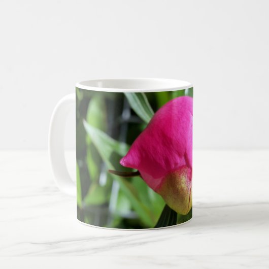 tiefrosa Bube Kaffeetasse (Vorderseite Links)