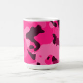 Tiefrosa Camouflage; Tarnung Kaffeetasse (Mittel)