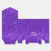 Tiefrosa Glamour Faux-Glitter-Muster Geschenkboxen Geschenkschachtel (Ungefaltet)